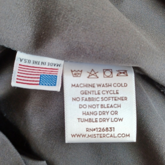 Mr. California Mens Zippered Lightweight Jacket Size Large Dk. Gray - Picture 12 of 12